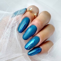 Glass Effect Nailart Nagelpoeder Molly Lac: Nr. 8 - Blue