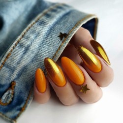 Glass Effect Nailart Nagelpoeder Molly Lac: Nr. 1 - Golden   Glass Effect Nailart Nagelpoeder Molly Lac: Nr. 1 - Golden