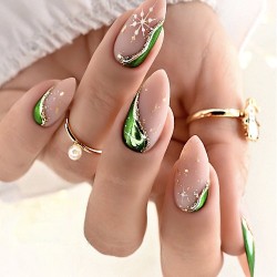 Glass Effect Nailart Nagelpoeder Molly Lac: Nr. 9 - Green Glass Effect Nailart Nagelpoeder Molly Lac: Nr. 9 - Green