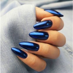 Glass Effect Nailart Nagelpoeder Molly Lac: Nr. 11 - Navy Glass Effect Nailart Nagelpoeder Molly Lac: Nr. 11 - Navy