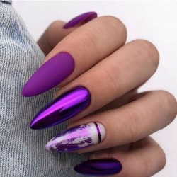Glass Effect Nailart Nagelpoeder Molly Lac: Nr. 7 - Purple Glass Effect Nailart Nagelpoeder Molly Lac: Nr. 7 - Purple
