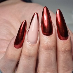 Glass Effect Nailart Nagelpoeder Molly Lac: Nr. 3 - Red 