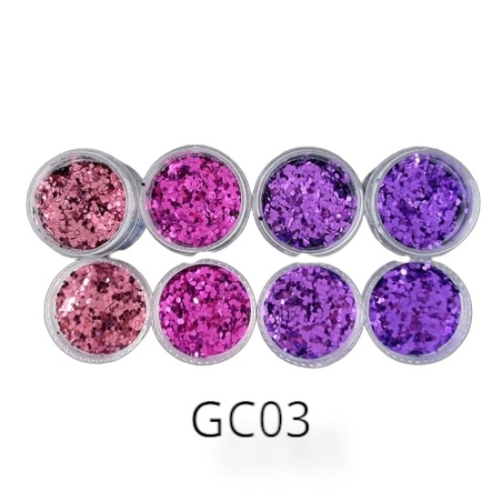 Nail Art Glitter Combinatie - GC03