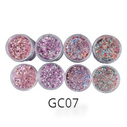 Nail Art Glitter Combinatie - GC07 Nail Art Glitter Combinatie - GC07