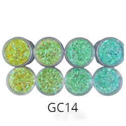 Nail Art Glitter Combinatie - GC14 Nail Art Glitter Combinatie - GC14