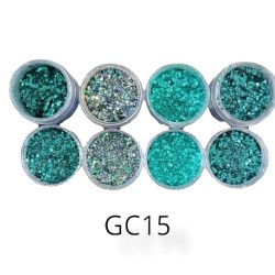 Nail Art Glitter Combinatie - GC15 Nail Art Glitter Combinatie - GC15