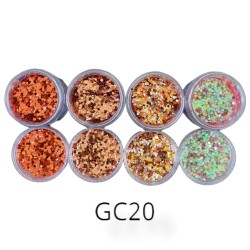 Nail Art Glitter Combinatie - GC20 Nail Art Glitter Combinatie - GC20