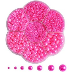 Half Pearls Nailart Decoration - Halve Parels voor nail art - Nagelsteentjes voor nail art - Doosje - Pink Half Pearls Nailart Decoration - Halve Parels voor nail art - Nagelsteentjes voor nail art - Doosje - Pink