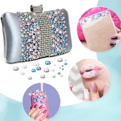 Half Pearls Nailart Decoration - Halve Parels voor nail art - Nagelsteentjes voor nail art - Doosje - Red Half Pearls Nailart Decoration - Halve Parels voor nail art - Nagelsteentjes voor nail art - Doosje - Red