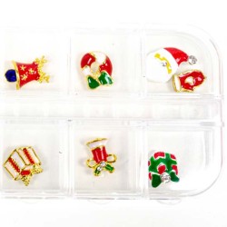 Nailart 12 vakjes Kerst nr.1 Nailart 12 vakjes Kerst nr.1