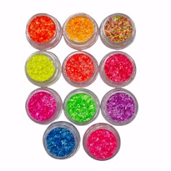 Neon Glitter 11 delig Neon Glitter 11 delig