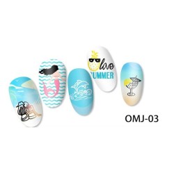 Stempel Nagel Sjabloon OMJ-03 Stempel Nagel Sjabloon OMJ-03