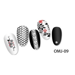 Stempel Nagel Sjabloon OMJ-09 Stempel Nagel Sjabloon OMJ-09