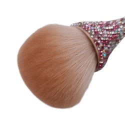 Stofborstel Glitter met strass steentjes - Kleur: Roze Stofborstel Glitter met strass steentjes - Kleur: Roze