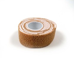 Bandage met removerdoekje bruin creme Bandage met removerdoekje bruin creme