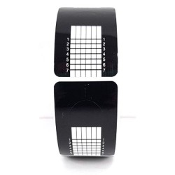 Nagelsjablonen Recht Gel Acryl Zwart  500st