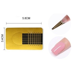 Nagelsjablonen Recht Gel Acryl Goud  500st Nagelsjablonen Recht Gel Acryl Goud  500st