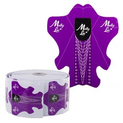 Nagelsjablonen Stiletto Lang Spits - Paars rol 500st Nagelsjablonen Stiletto Lang Spits - Paars rol 500st