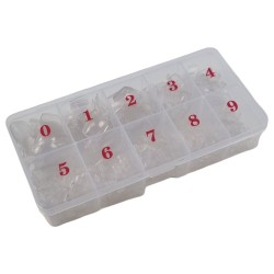 Nageltips voor teennagels - Doos 500st - Clear Nageltips voor teennagels - Doos 500st - Clear