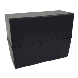 Kaartenbak breed - A5 - Zwart Kaartenbak breed - A5 - Zwart