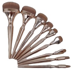 Make-up Bortsels Set Rose-Gold 9 delig Nr:LUXE002 Make-up Bortsels Set Rose-Gold 9 delig Nr:LUXE002