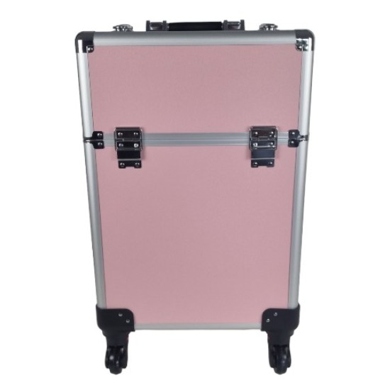 Beautykoffer - Beauty Trolley - Beautycase - Nagel Trolley - HA36: Licht Roze