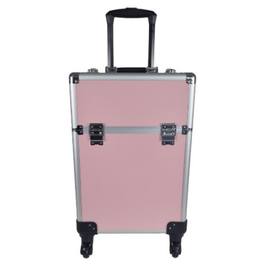 Beautykoffer - Beauty Trolley - Beautycase - Nagel Trolley - HA36: Licht Roze