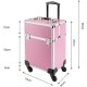 Beautykoffer - Beauty Trolley - Beautycase - Nagel Trolley - HA36: Roze