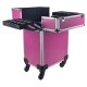 Beautykoffer - Beauty Trolley - Beautycase - Nagel Trolley - HA36: Roze