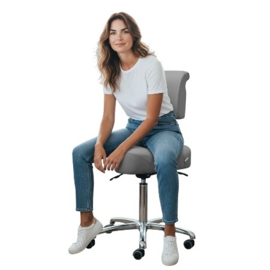 Tabouret Ergonomisch - Ergonomische Zadelkruk - Kleur: Grijs Tabouret Ergonomisch - Ergonomische Zadelkruk - Kleur: Grijs