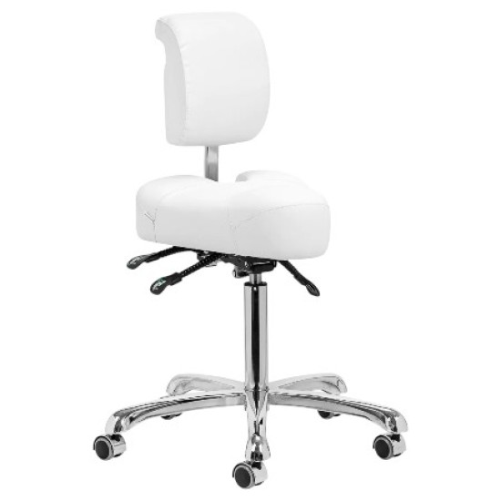 Tabouret Ergonomisch - Ergonomische Zadelkruk - Kleur: Wit