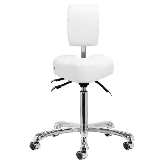 Tabouret Ergonomisch - Ergonomische Zadelkruk - Kleur: Wit