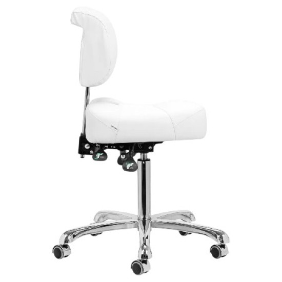 Tabouret Ergonomisch - Ergonomische Zadelkruk - Kleur: Wit