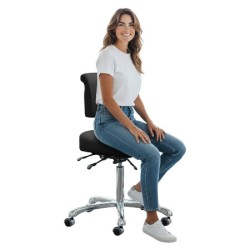 Tabouret Ergonomisch - Ergonomische Zadelkruk - Kleur: Zwart