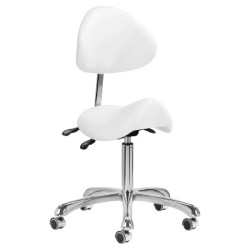 Tabouret de Luxe - Zadelzit de Luxe - Kleur: Wit - BF2025