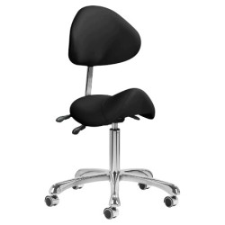 Tabouret de Luxe - Zadelzit de Luxe - Kleur: Zwart - BF2025