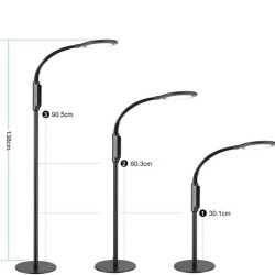 Dimbare Led Vloerlamp - Zwart