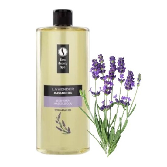 Sara Beauty Spa Massage olie Lavendel 1000ml Sara Beauty Spa Massage olie Lavendel 1000ml