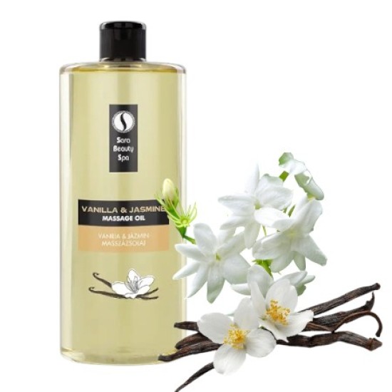 Sara Beauty Spa Vanille & Jasmin massage olie 1000ml Sara Beauty Spa Vanille & Jasmin massage olie 1000ml