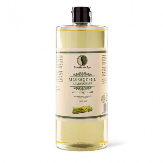 Sara Beauty Spa Massage olie Lemongrass (Argan) 1000ml
