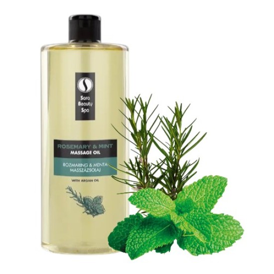 Sara Beauty Spa Massage Olie - ROZEMARIJN-MUNT 1000 ML Sara Beauty Spa Massage Olie - ROZEMARIJN-MUNT 1000 ML