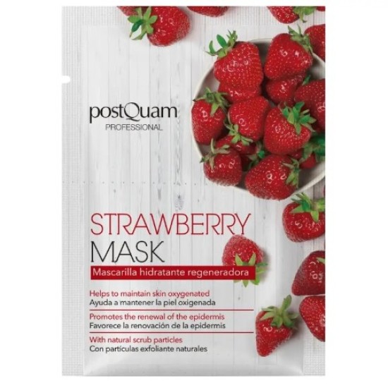 Gezichtsmasker Aardbeien - PostQuam - Facial mask Strawberry  - 10ML