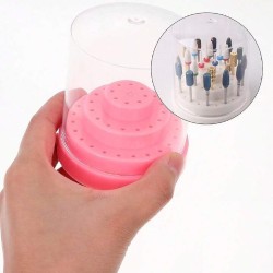 Frees Bit Houder - Nagel Bithouder voor 48 bitjes/freesjes - Kleur: Licht-Roze Frees Bit Houder - Nagel Bithouder voor 48 bitjes/freesjes - Kleur: Licht-Roze