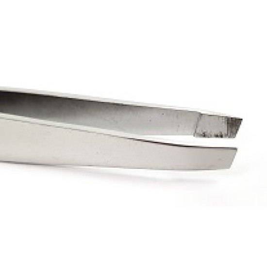 Pincet Schuine Bek (Basic): Zilver 