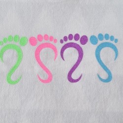 T-shirt met opdruk Multi Color Feet Nr. 08 T-shirt met opdruk Multi Color Feet Nr. 08