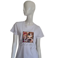 T-shirt met afbeelding Make-up Beauty Nr. 01 T-shirt met afbeelding Make-up Beauty Nr. 01