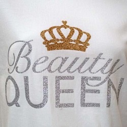 T-shirt met opdruk Beauty Queen Nr. 01 T-shirt met opdruk Beauty Queen Nr. 01