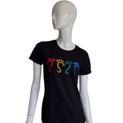 T-shirt met opdruk Multi Color Feet Nr. 09 T-shirt met opdruk Multi Color Feet Nr. 09