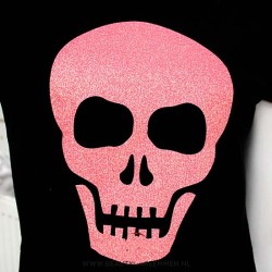 Zwart T-shirt Skull roze Zwart T-shirt Skull roze