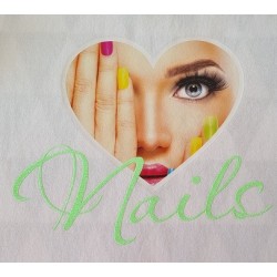 T-shirt met afbeelding Hart Nails Nr.03 T-shirt met afbeelding Hart Nails Nr.03